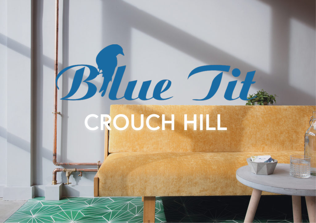 hairdressers in crouch hill - blue tit logo