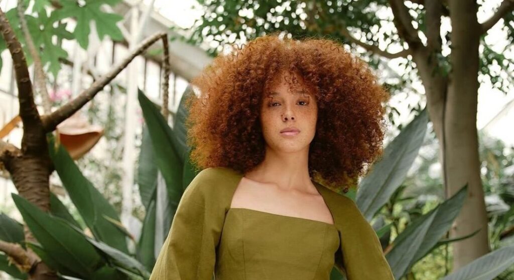 Curly Auburn Hair by Oway and Blue Tit