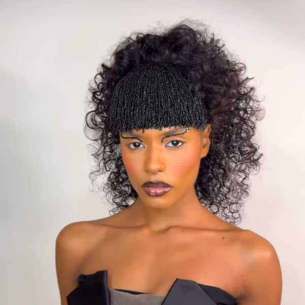 Fringe piece, curly hair trends