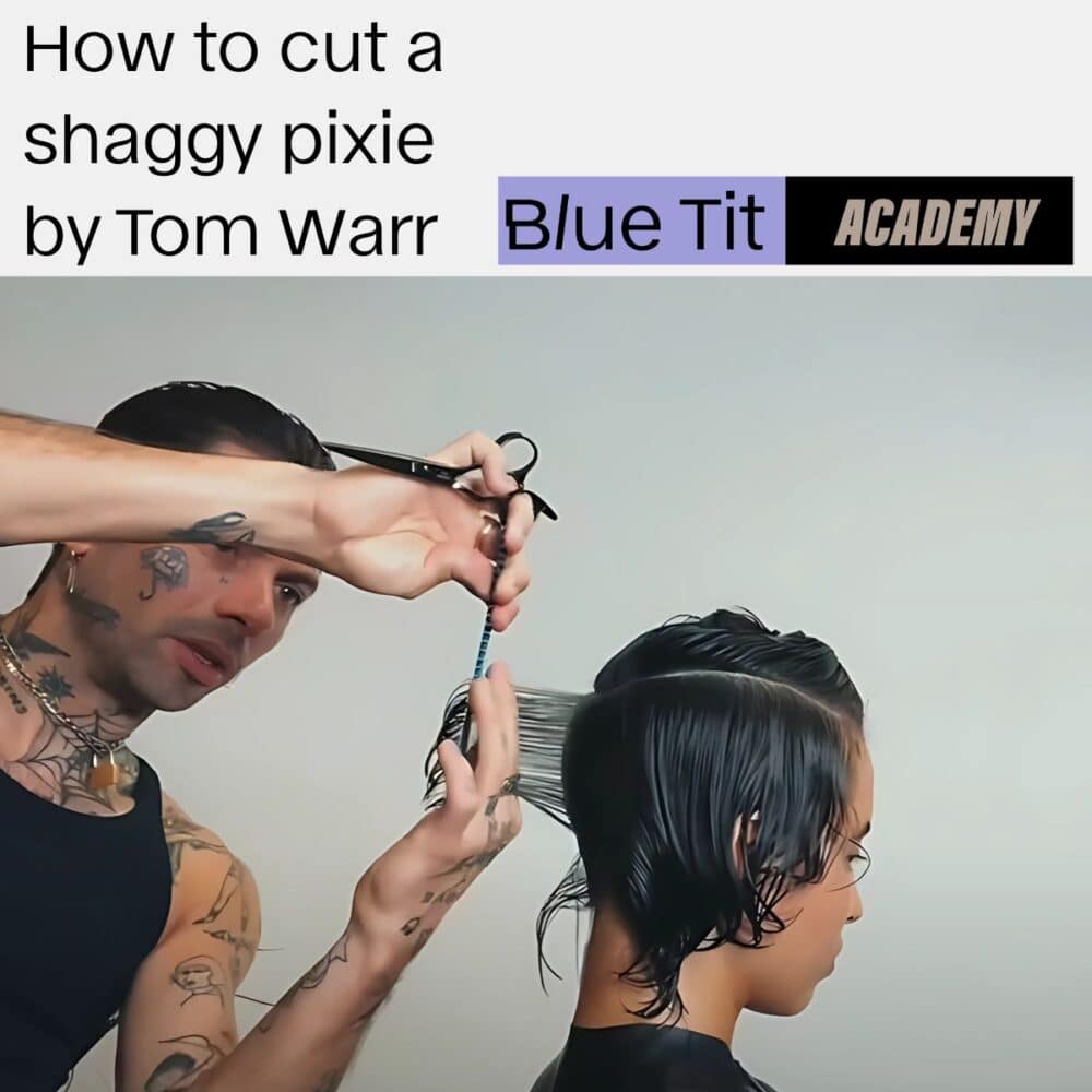 The perfect shaggy pixie cut by Tom Warr