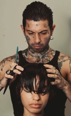 Tom Warr Hair Stylist & Creative Team Member Blue Tit London