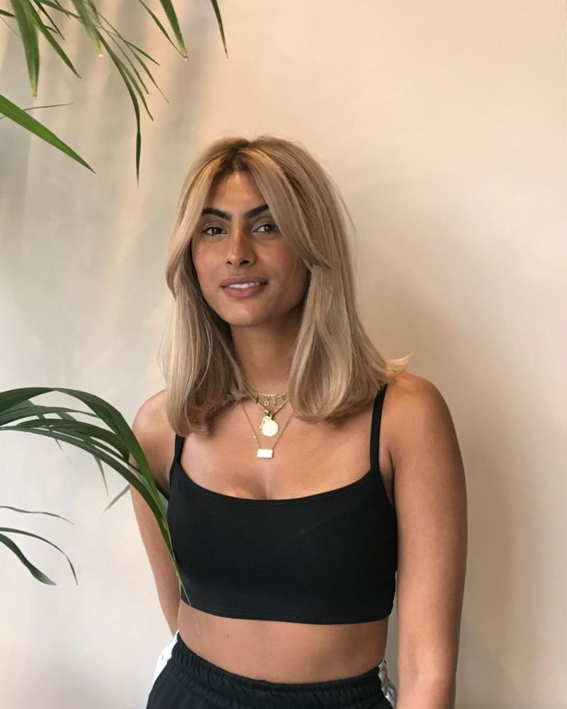 caramel hair colour on indian skin