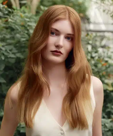 Soft copper hair, Oway shoot by Blue Tit London