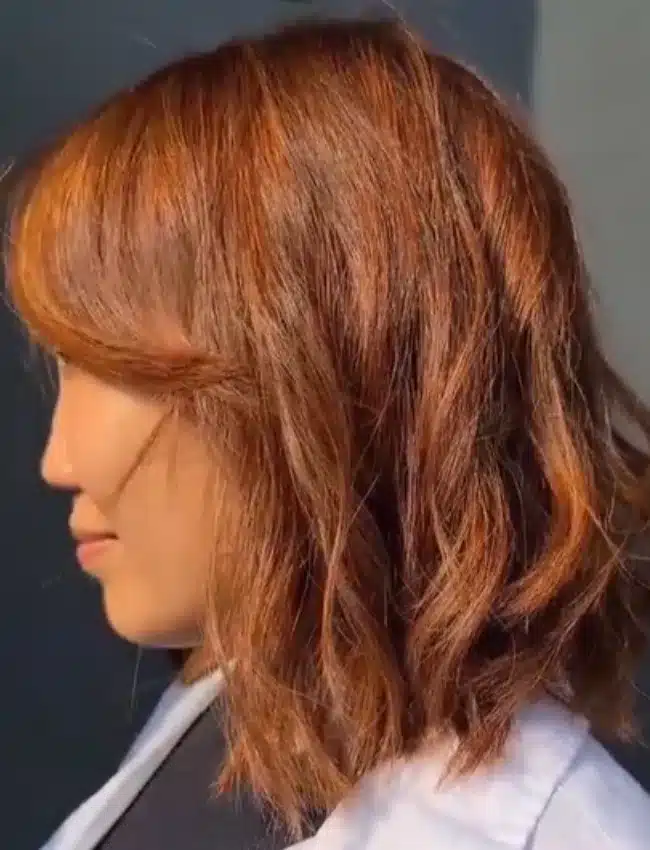 Rust Copper hair by Ricky, Blue Tit Blackheath